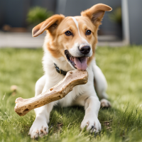 dog eating a bone